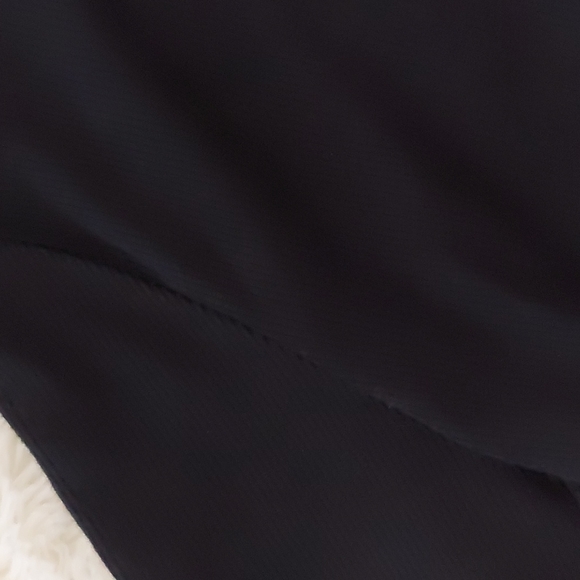 Mockneck black ribbed dress - Picture 3 of 3